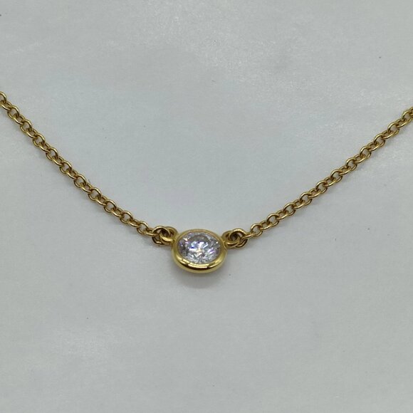 Authentic Tiffany and Co. Necklace By the yard Peretti Natural Diamond mn650-111 - Picture 4 of 10